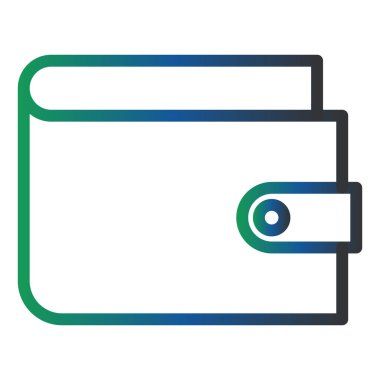 Cüzdan Vektörü Şekil Simgesi Tasarımı