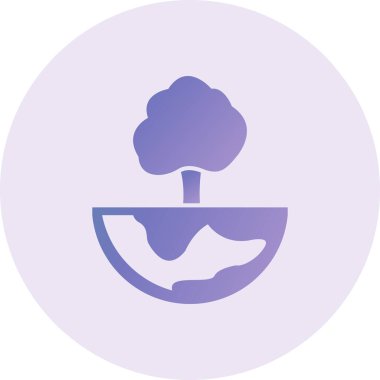 web icon, simple illustration of tree