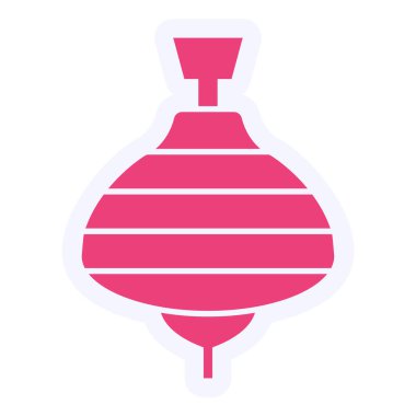 Dönen Top modern simge vektör çizimi