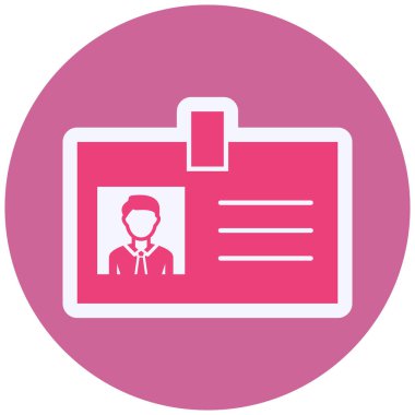 Kimlik kartı. Basit resimleme