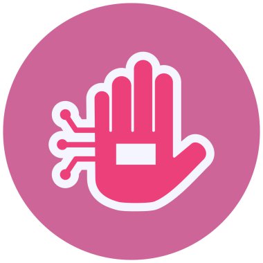 Elini ver. Web simgesi basit illüstrasyon