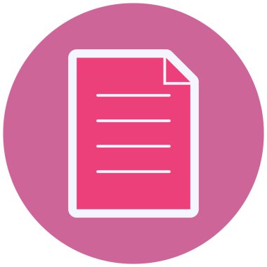 Dosya simgesinin vektör illüstrasyonu