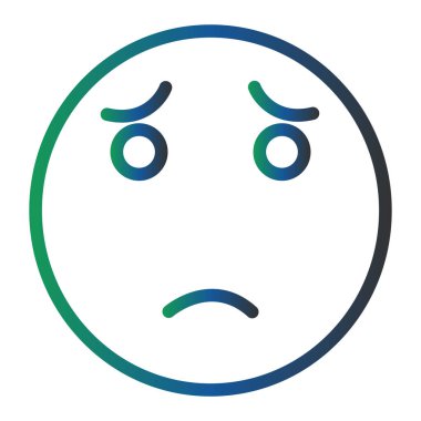 Utandırılmış modern simge vektör illüstrasyonu