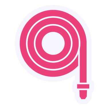 Su Hortumu Vektörü Kabartma Simgesi Tasarımı