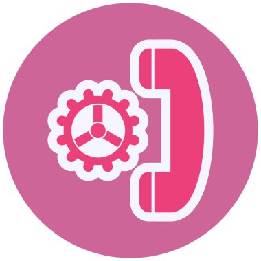 Ayarlar. Web simgesi basit illüstrasyon