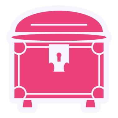 Göğüs modern simgesinin vektör illüstrasyonu