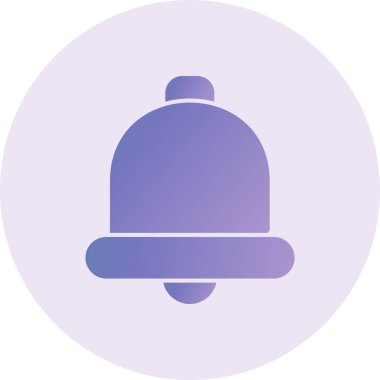 Basit çan simgesinin vektör illüstrasyonu