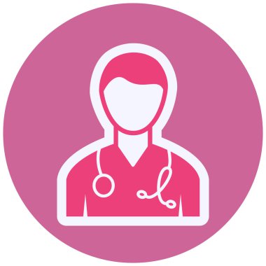 doktor vektör simgesi modern basit tasarım