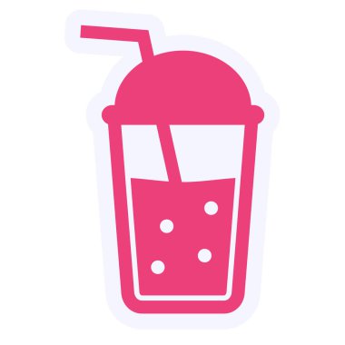 Kokteyl. Web simgesi basit illüstrasyon