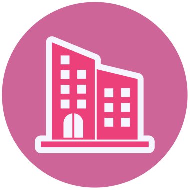 Bina. Web simgesi basit tasarım