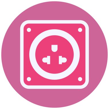 Güç. Web simgesi basit illüstrasyon