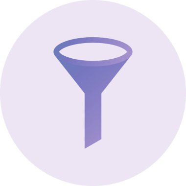 Filtre Sonucu modern simge vektör illüstrasyonu