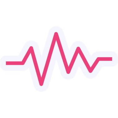 Pulse Rate Vector Glyph Icon Design