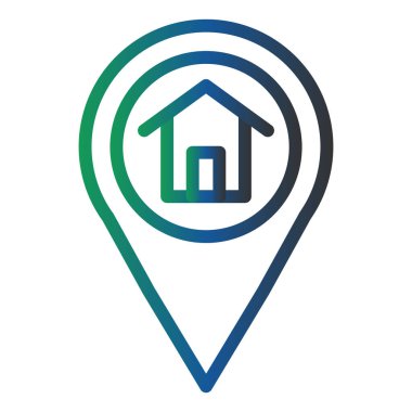 Ev simgesinin vektör illüstrasyonu