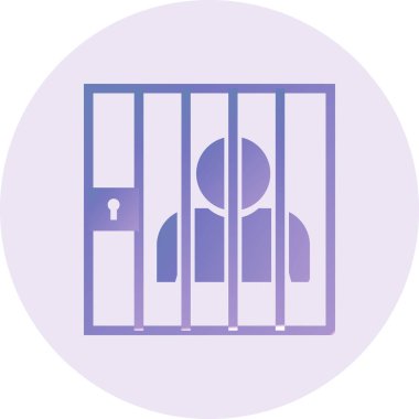 Convict flat vector icon