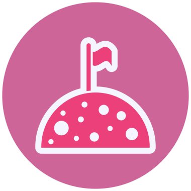 Bir bayrak simgesinin vektör illüstrasyonu