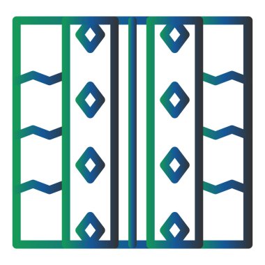 vector illustration of pattern cloth