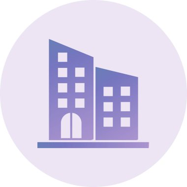 Bina. Web simgesi basit tasarım