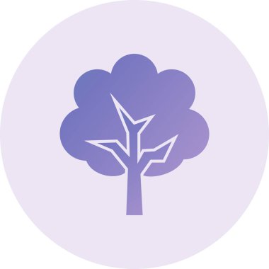 web icon, simple illustration of tree