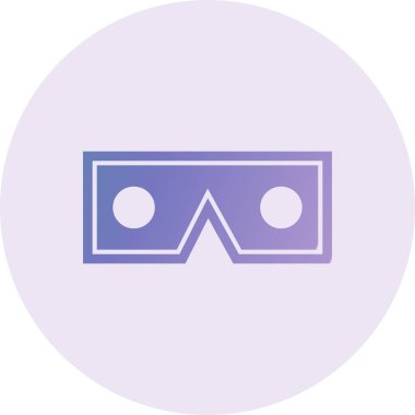 web icon, simple illustration of Vr Glasses