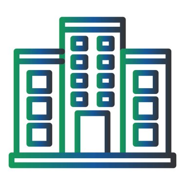 Bina. Web simgesi basit tasarım