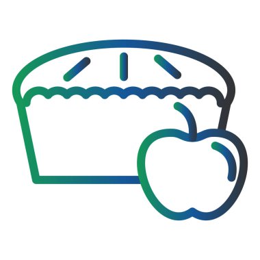 apple pie, web icon simple illustration