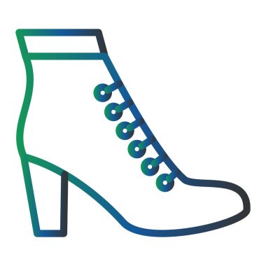 Ayakkabı simgesinin vektör illüstrasyonu