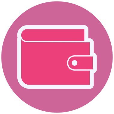 Cüzdan Vektörü Şekil Simgesi Tasarımı