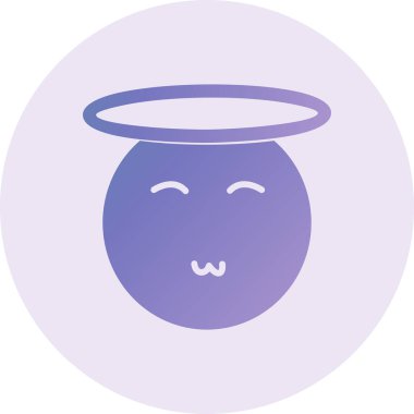 Melek. Web simgesi basit illüstrasyon