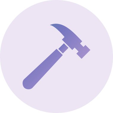 Çekiç simgesi, vektör çizimi 