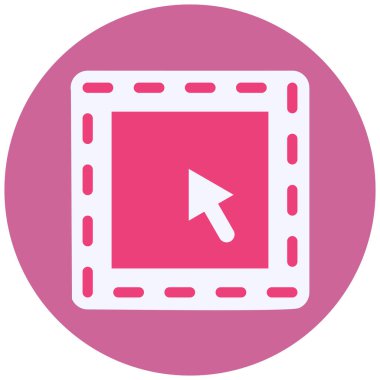 Seçim Aracı Vektörü Kabartma Simgesi Tasarımı