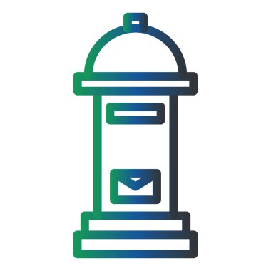 Mailing color  icon, vector illustration