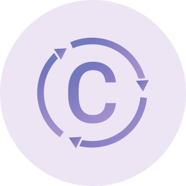 Carbon Cycle. web icon simple illustration