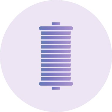 Spool Vektör Kabartma Simgesi Tasarımı 