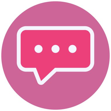 vector illustration of modern speech icon