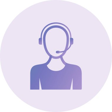 Çağrı merkezi ikon vektör illüstrasyonu