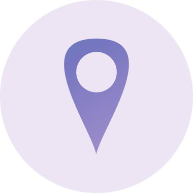 Location web icon, simple illustration of gps 