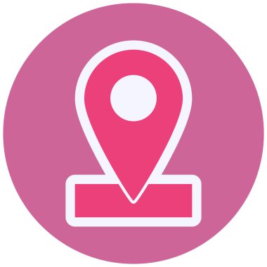 konum. Web simgesi basit illüstrasyon