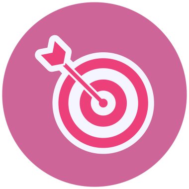 Hedef. Web simgesi basit illüstrasyon