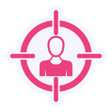 Hedef. Web simgesi basit illüstrasyon