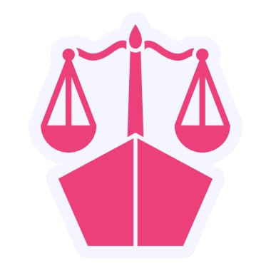 Deniz hukuku modern simge vektör illüstrasyonuName