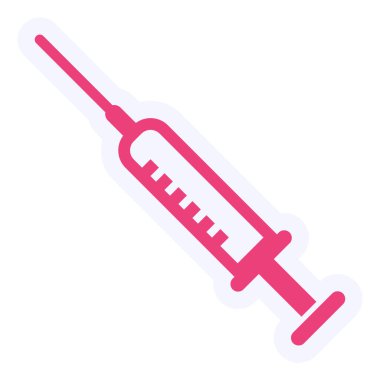 Şırınga. Web simgesi basit illüstrasyon