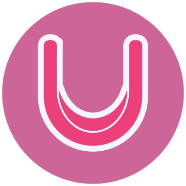 Mıknatıs Web simgesi basit illüstrasyon