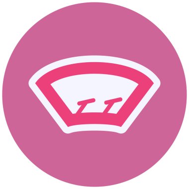 Rüzgâr Ekran Vektörü Şekil Simgesi Tasarımı 