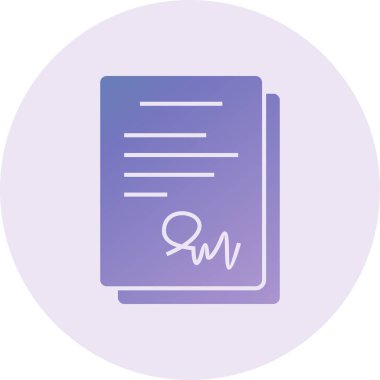 document icon for your project color vector illustration