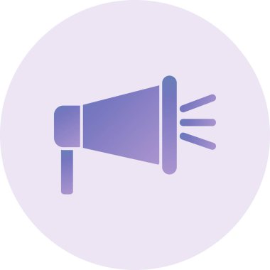 web simple illustration of megaphone icon