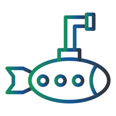 Oyuncak Denizaltı Vektör Kabartma Simgesi Tasarımı