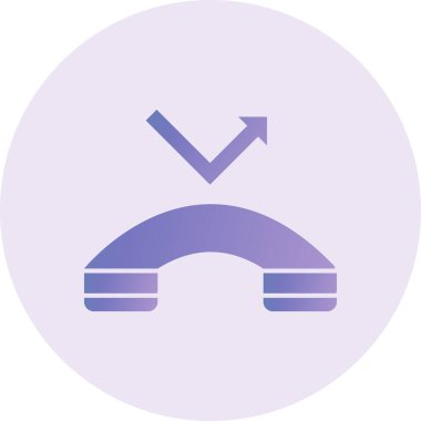 vector illustration of Missed Call