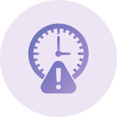 Süre bitimi Vektör Kabartma Simgesi Tasarımı 