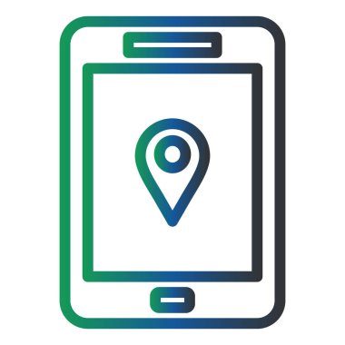 location pin map icon vector isolated illustration